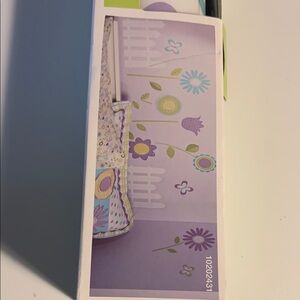 Floral Wall Decals in Purple, Green and Blue